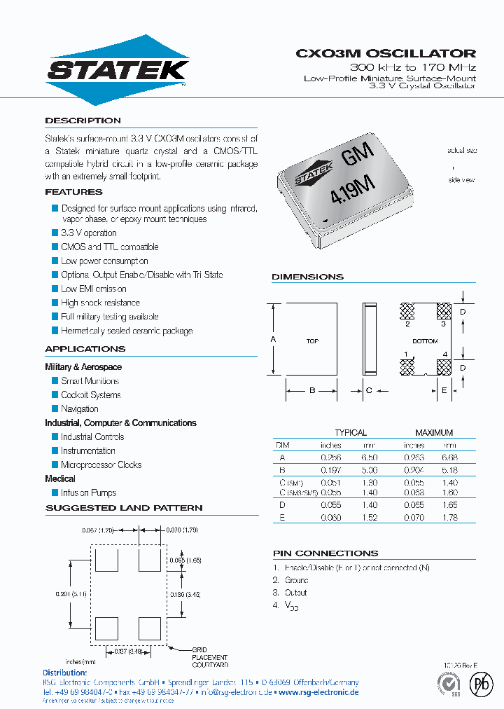 CXO3MSESM3_4642503.PDF Datasheet