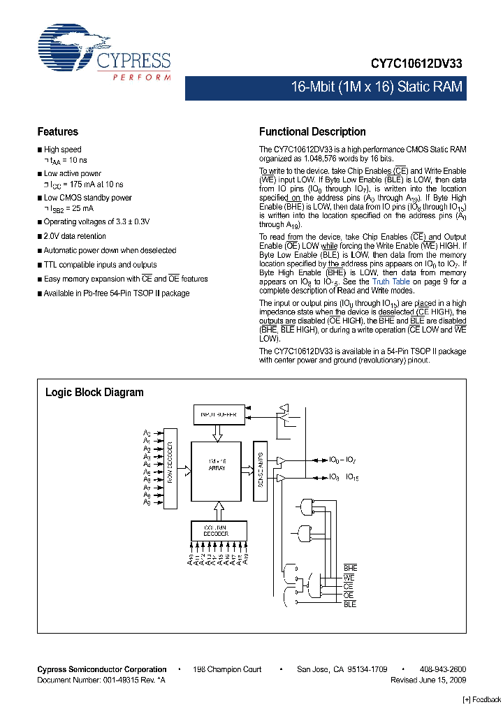 CY7C10612DV33_4520113.PDF Datasheet