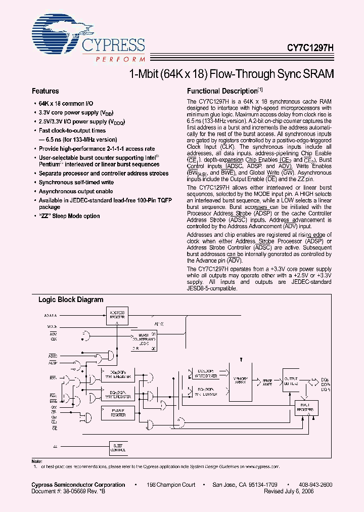 CY7C1297H-100AXC_4401739.PDF Datasheet