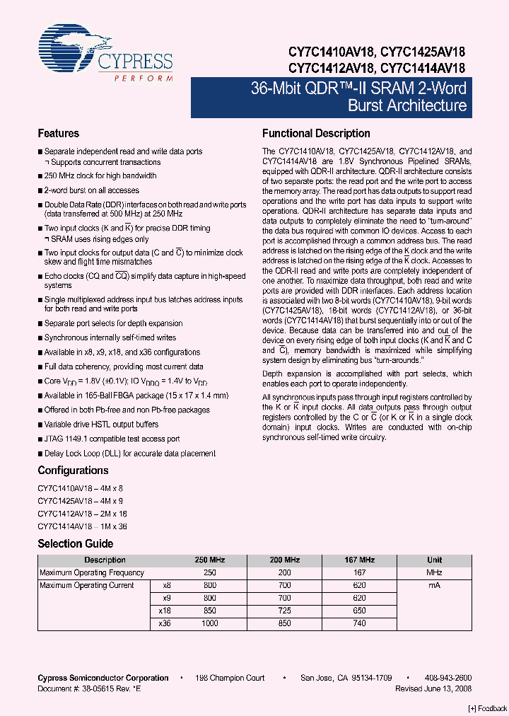 CY7C1410AV1809_4822342.PDF Datasheet