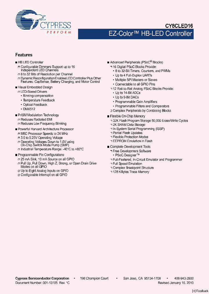 CY8CLED16-48LTXI_4626401.PDF Datasheet