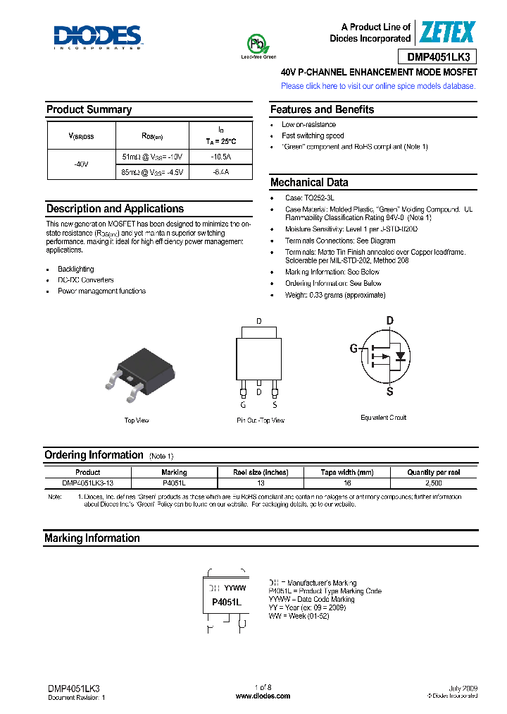 DMP4051LK3_4488799.PDF Datasheet