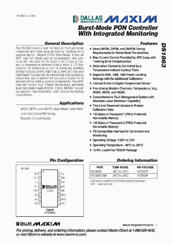 DS1863_4630371.PDF Datasheet