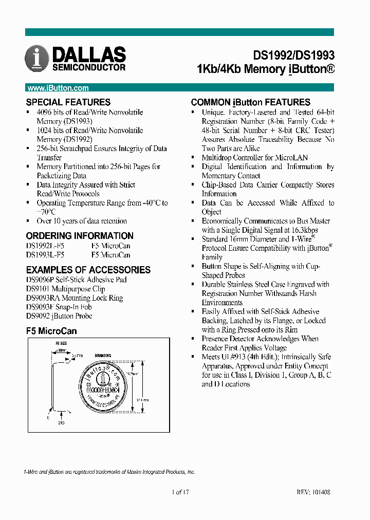 DS1993L-F5_4293936.PDF Datasheet