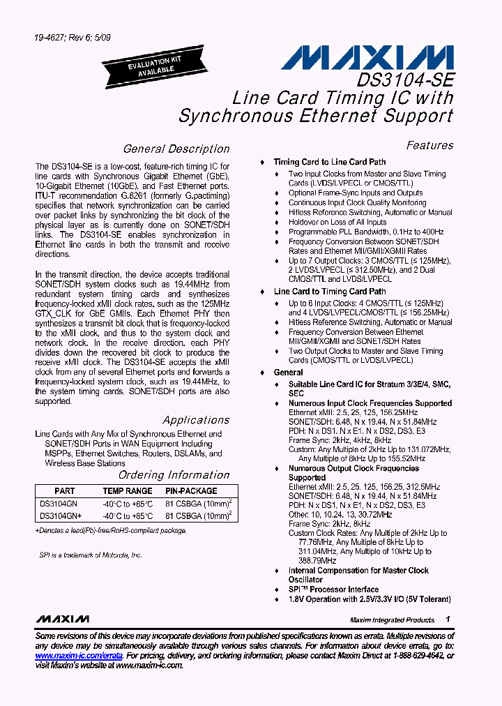 DS3104GN_4725160.PDF Datasheet