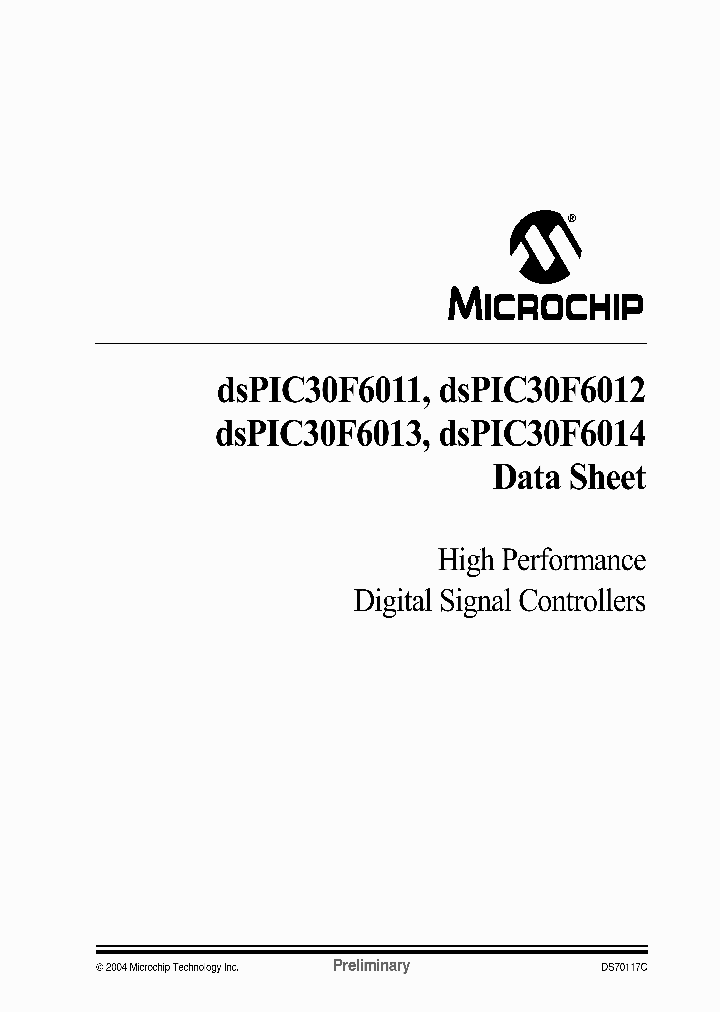 DSPIC30F6013CT-30EW_4520915.PDF Datasheet