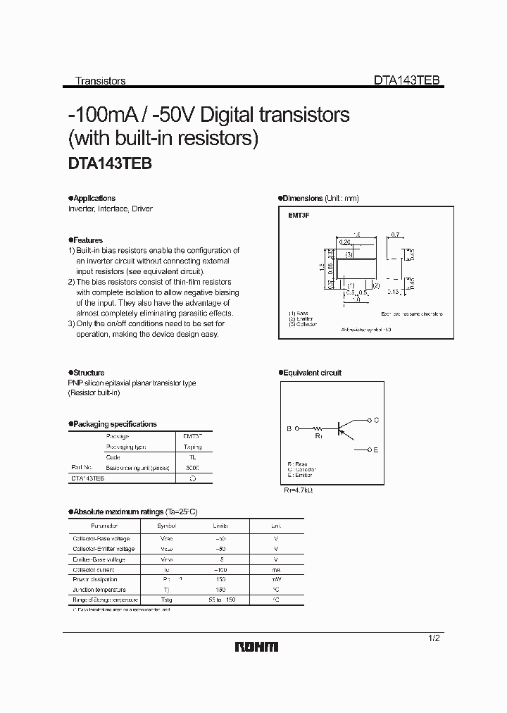 DTA143TEB_4895391.PDF Datasheet