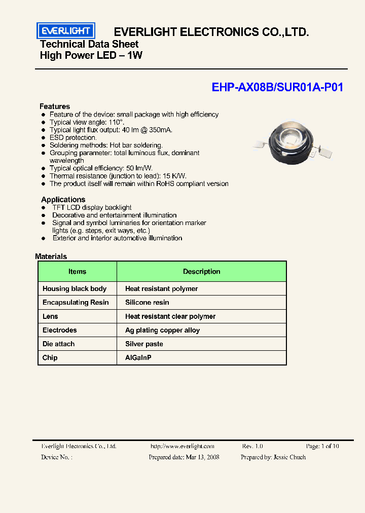 EHP-AX08B-SUR01A-P01_4517770.PDF Datasheet