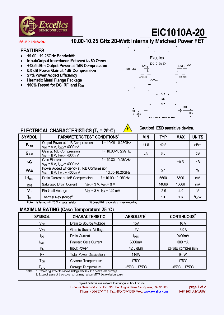 EIC1010A-20_4454431.PDF Datasheet