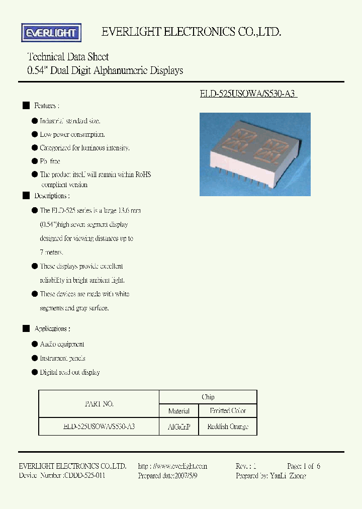 ELD-525USOWA_4170096.PDF Datasheet