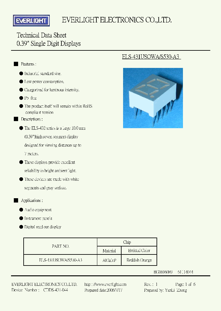 ELS-431USOWA_4170106.PDF Datasheet