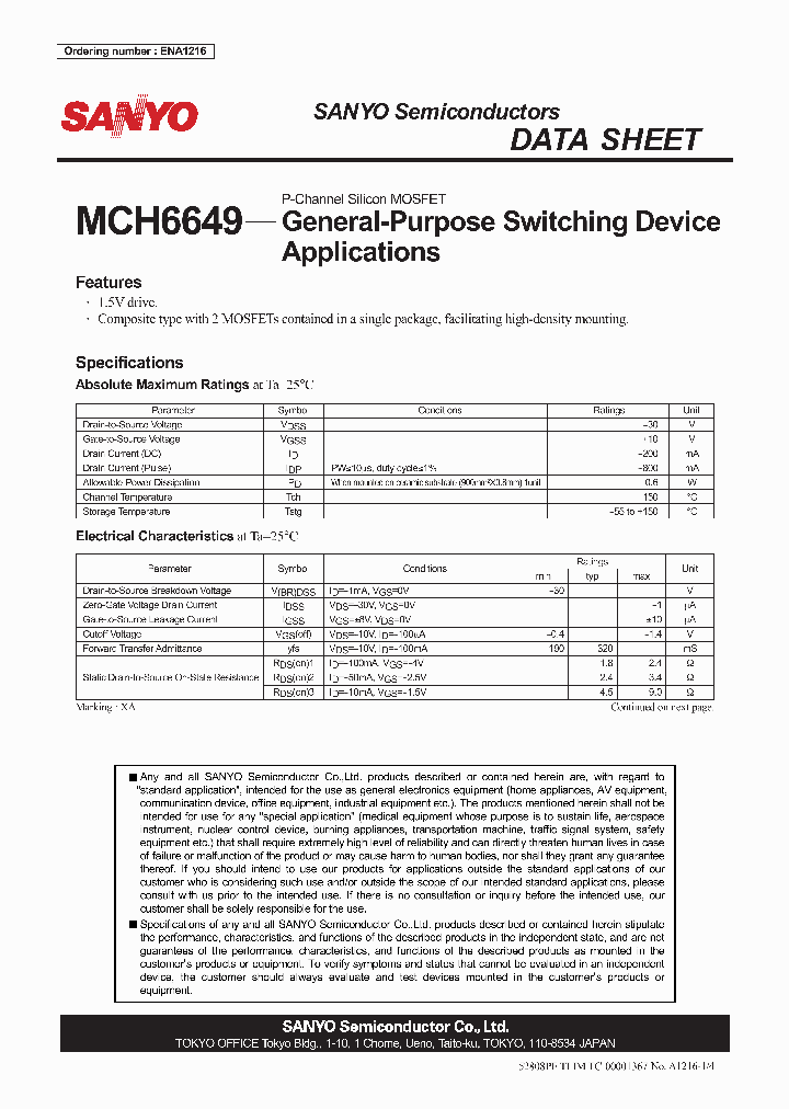 ENA1216_4287771.PDF Datasheet