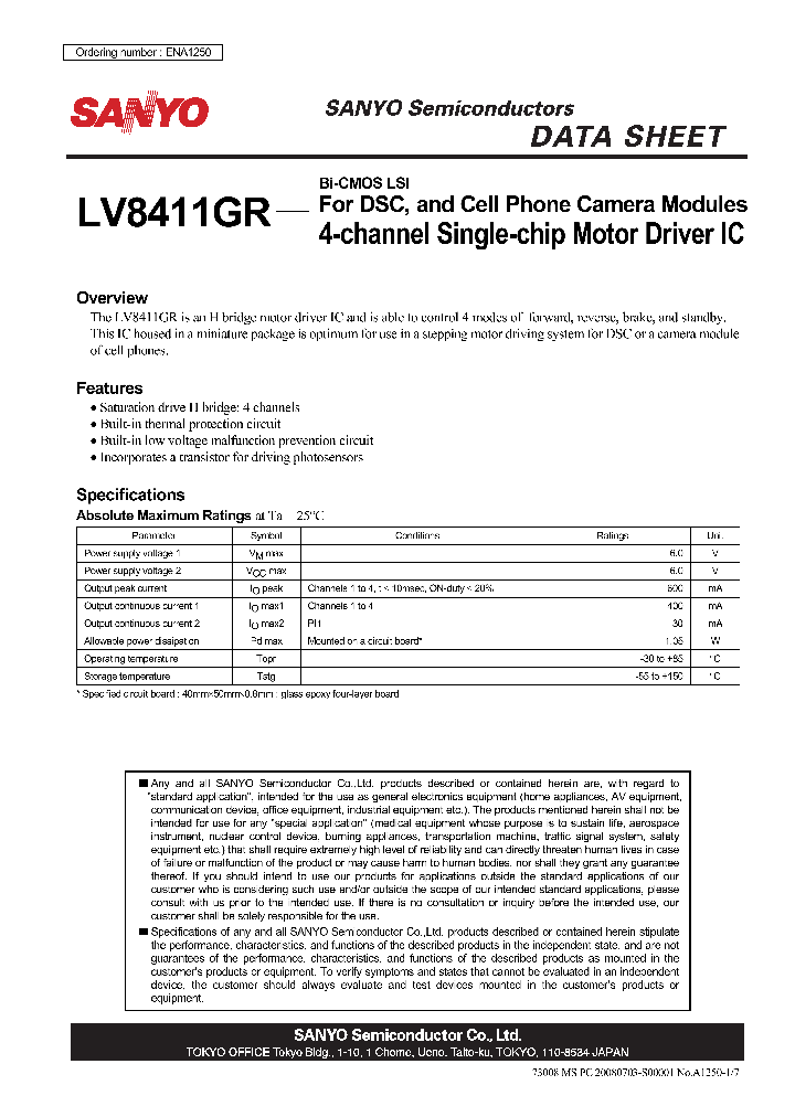 ENA1250_4492388.PDF Datasheet