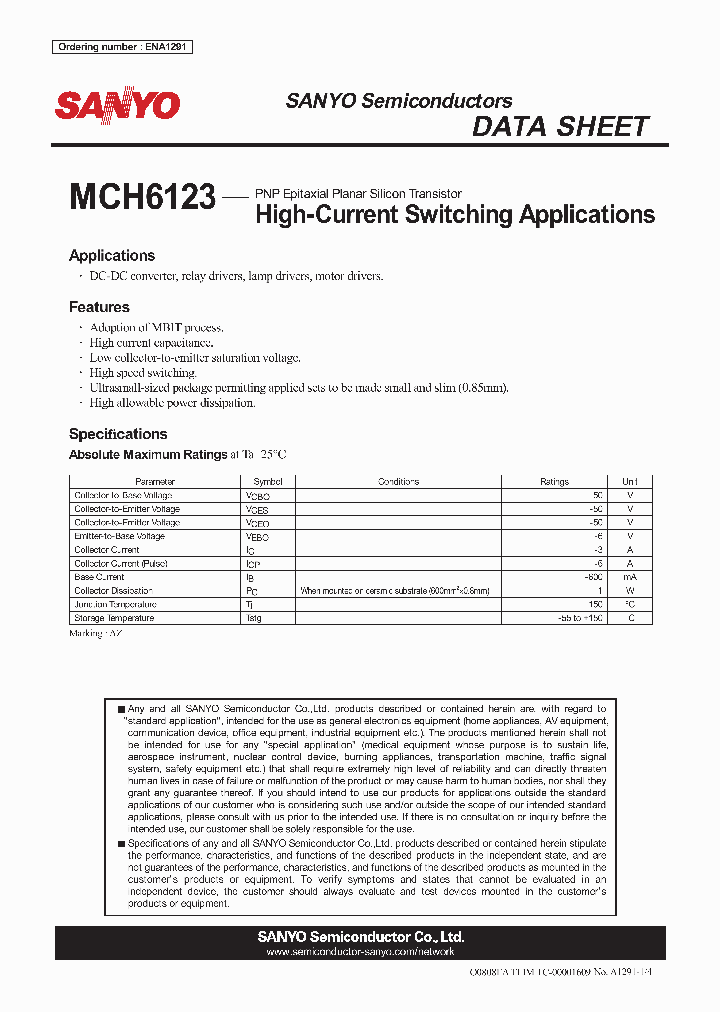 ENA1291_4787905.PDF Datasheet