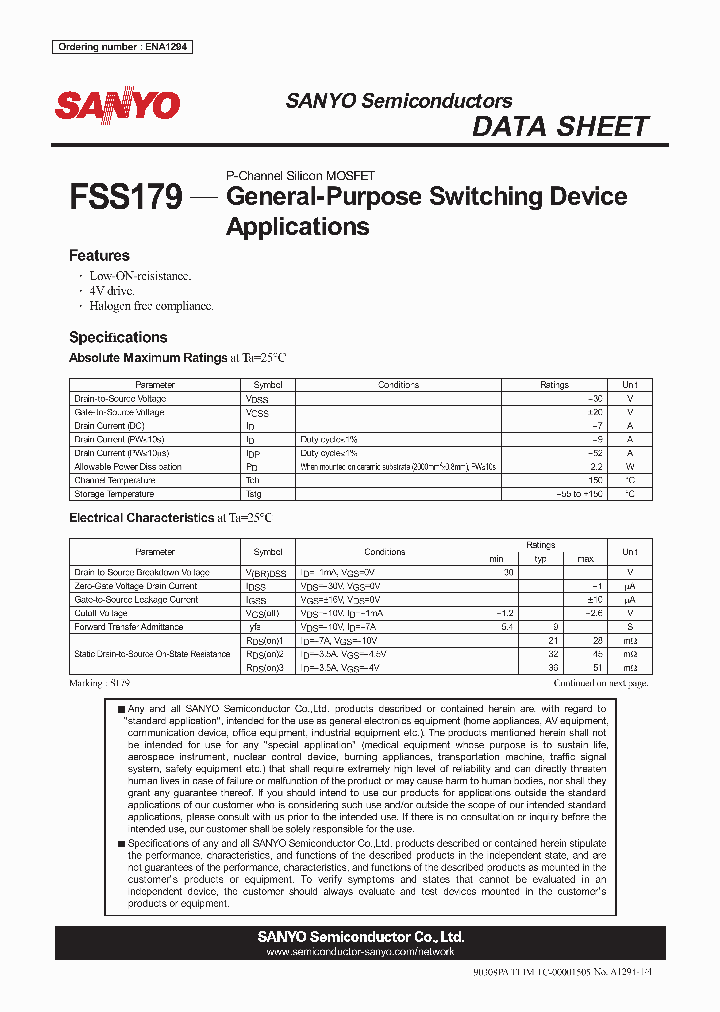 ENA1294_4787907.PDF Datasheet