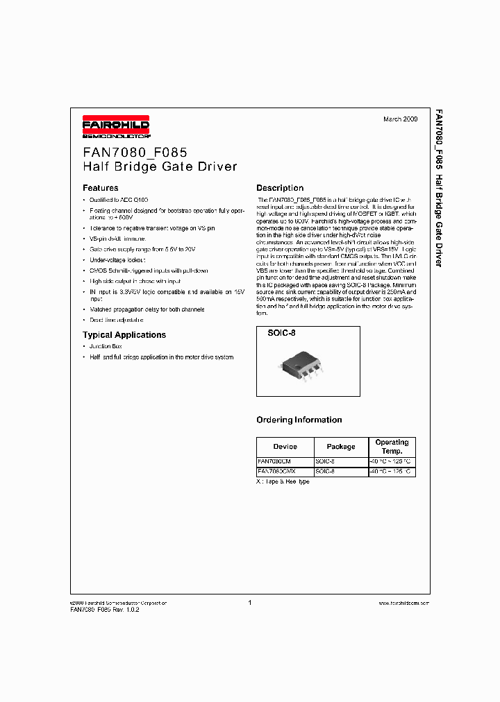 FAN7080_4345315.PDF Datasheet