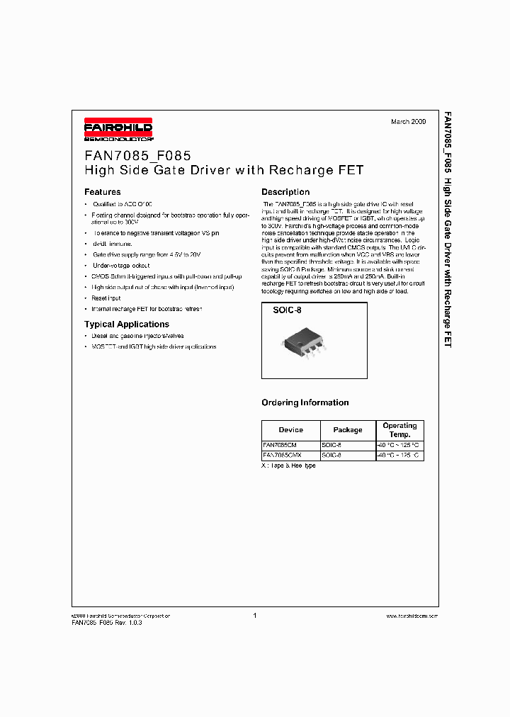 FAN7085_4345324.PDF Datasheet