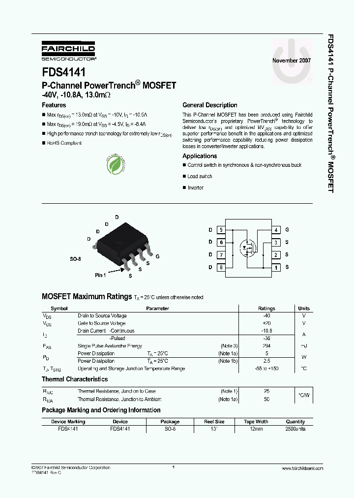 FDS4141_4284911.PDF Datasheet