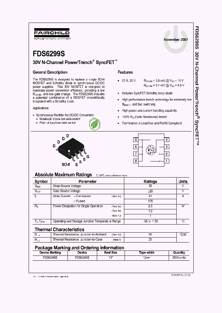 FDS6299S07_4338557.PDF Datasheet