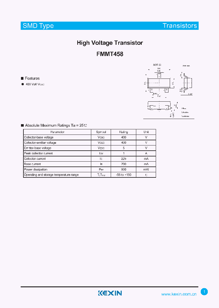 FMMT458_4276393.PDF Datasheet