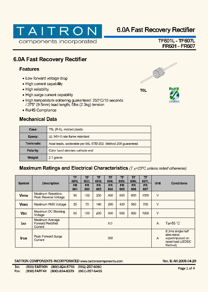 FR601_4253445.PDF Datasheet