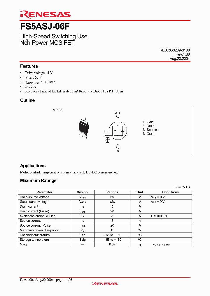 FS5ASJ-06F_4377671.PDF Datasheet