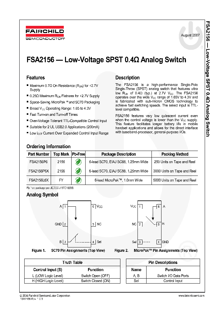 FSA215607_4491590.PDF Datasheet