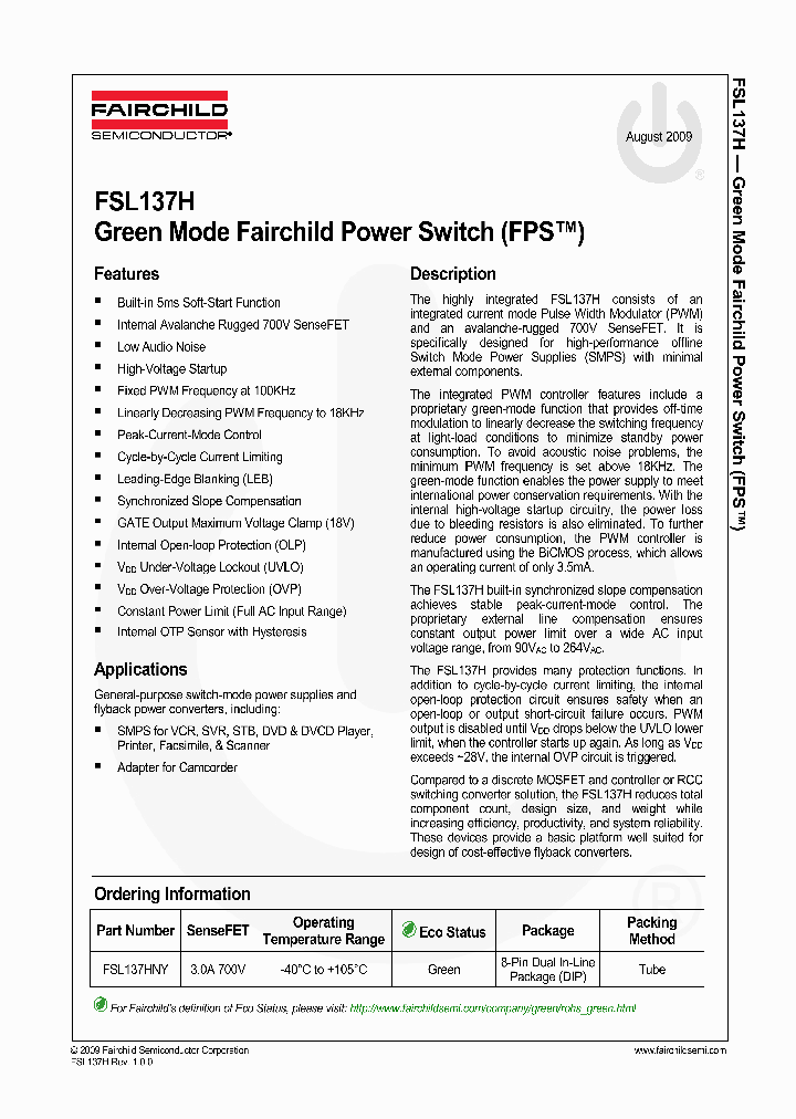 FSL137H_4473480.PDF Datasheet