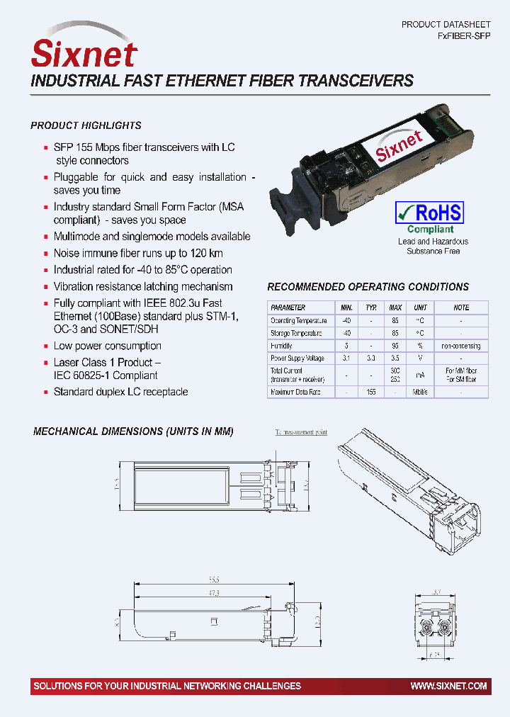 FXFIBER-SFP_4773155.PDF Datasheet