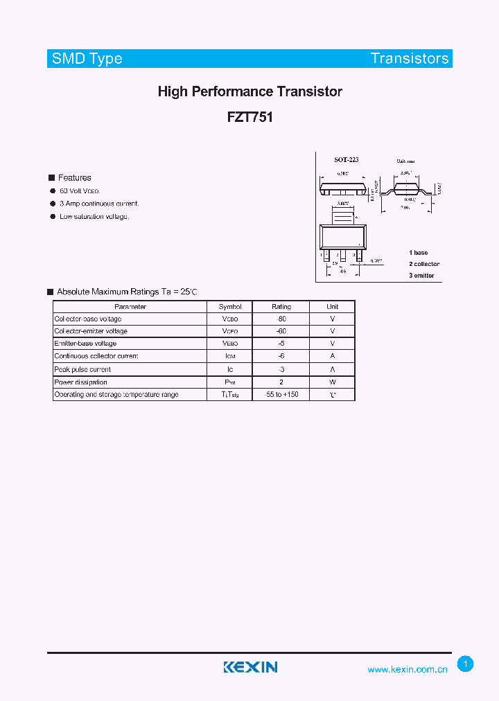 FZT751_4309720.PDF Datasheet