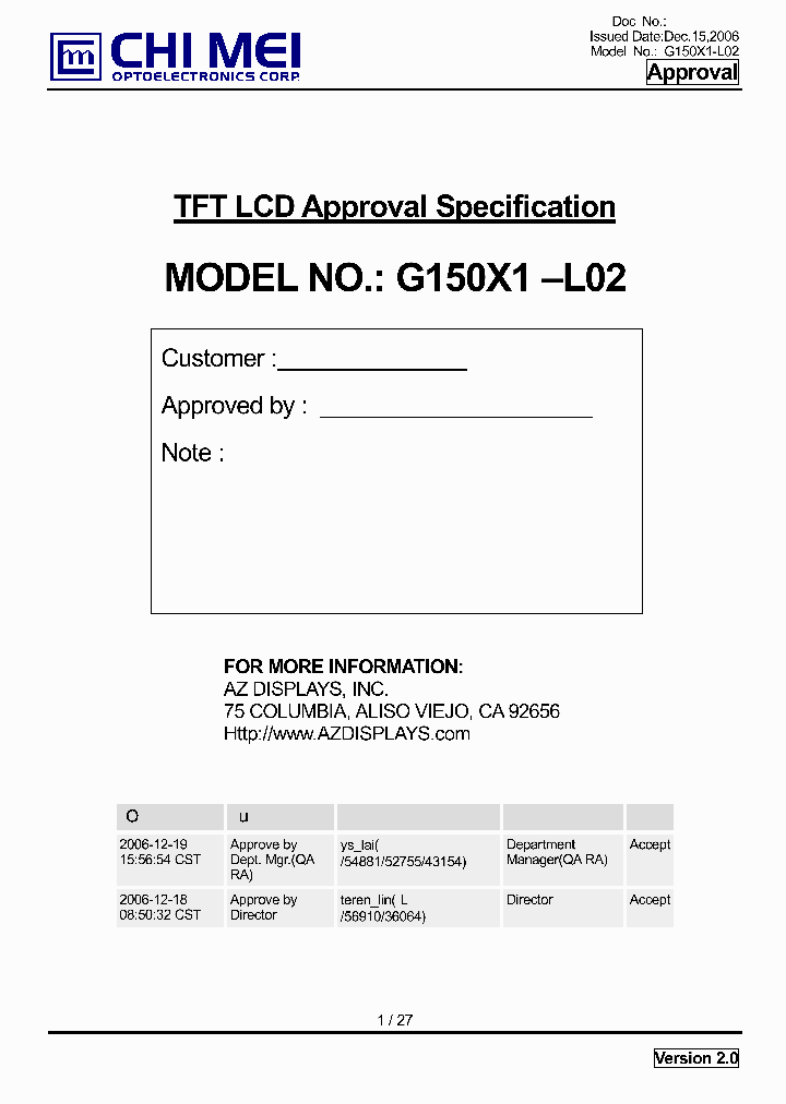 G150X1-L02_4783652.PDF Datasheet