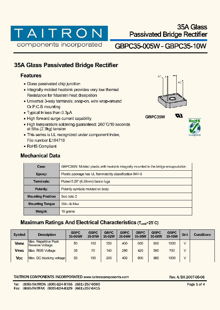 GBPC35-005W_4291854.PDF Datasheet