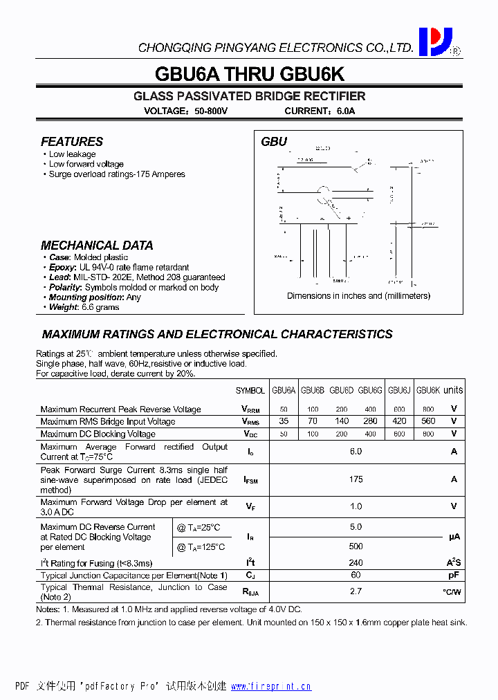GBU6J_4594096.PDF Datasheet