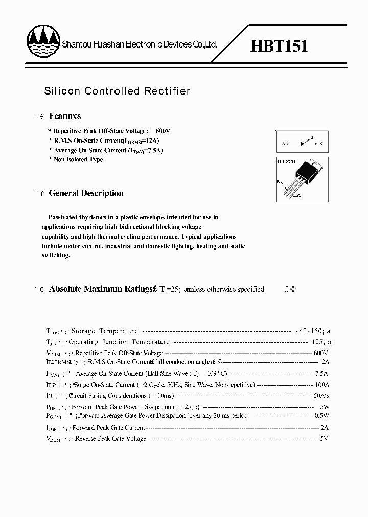 HBT151_4637460.PDF Datasheet