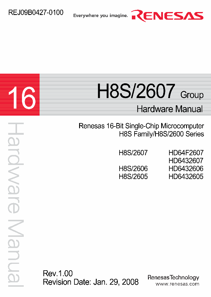 HD64F2607_4300793.PDF Datasheet