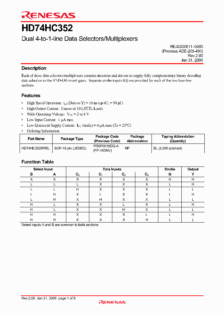 HD74HC352_4241282.PDF Datasheet