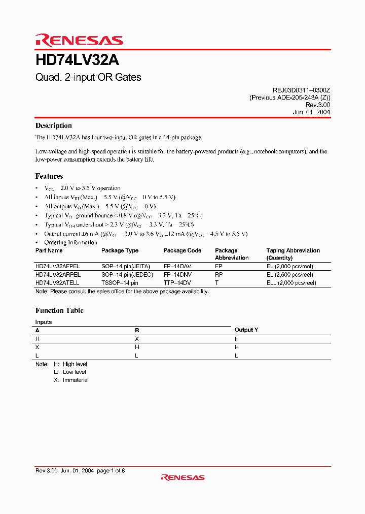 HD74LV32A_4285803.PDF Datasheet