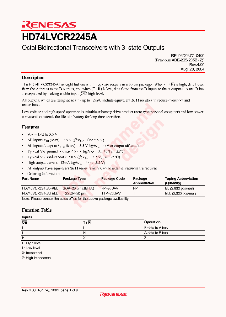 HD74LVCR2245A_4695455.PDF Datasheet