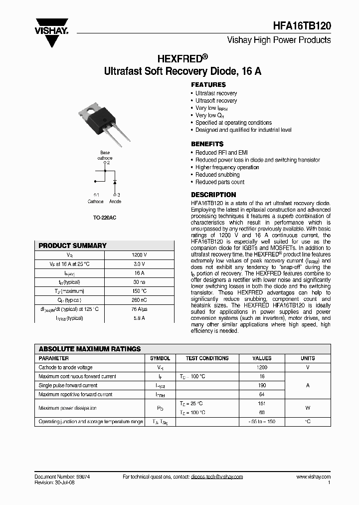 HFA16TB120_4250173.PDF Datasheet