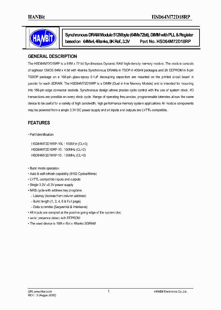 HSD64M72D18RP_4510770.PDF Datasheet