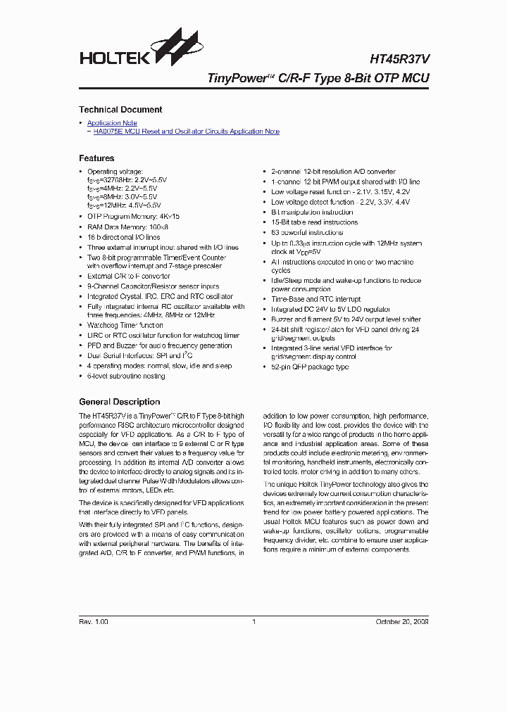 HT45R37V_4703728.PDF Datasheet