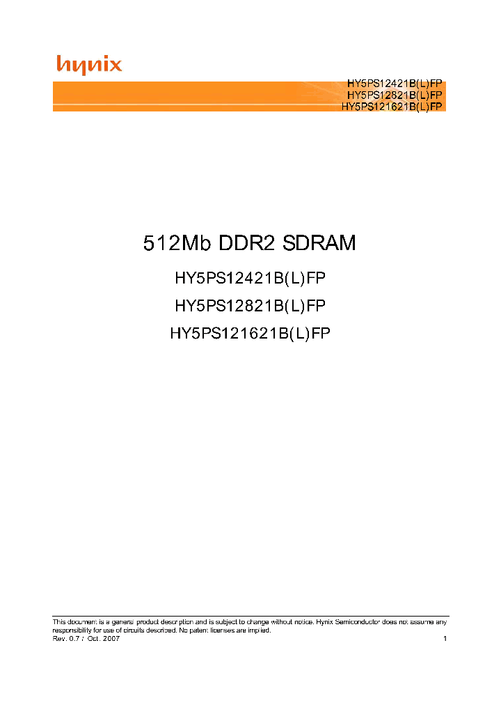 HY5PS121621BFP-C4_4531816.PDF Datasheet