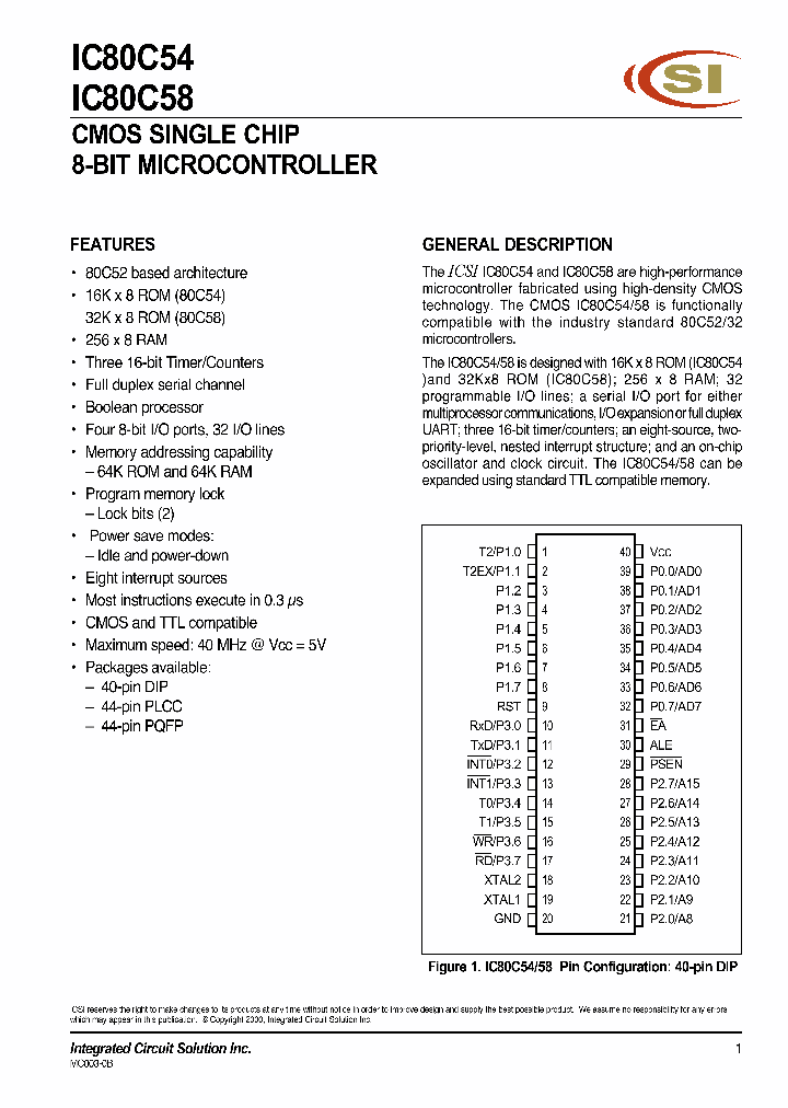IC80C54-40PL_4714990.PDF Datasheet