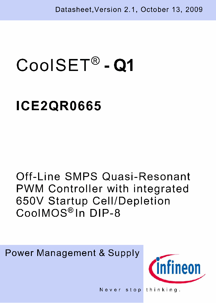 ICE2QR0665_4622905.PDF Datasheet