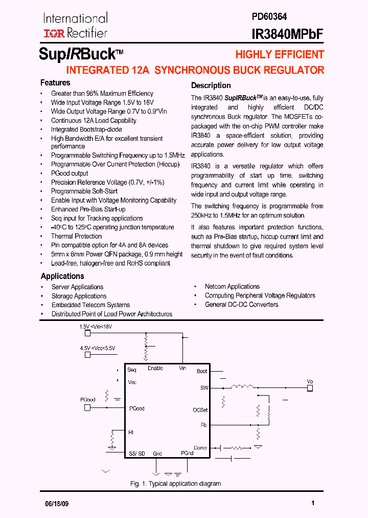 IR3840MPBF_4908933.PDF Datasheet