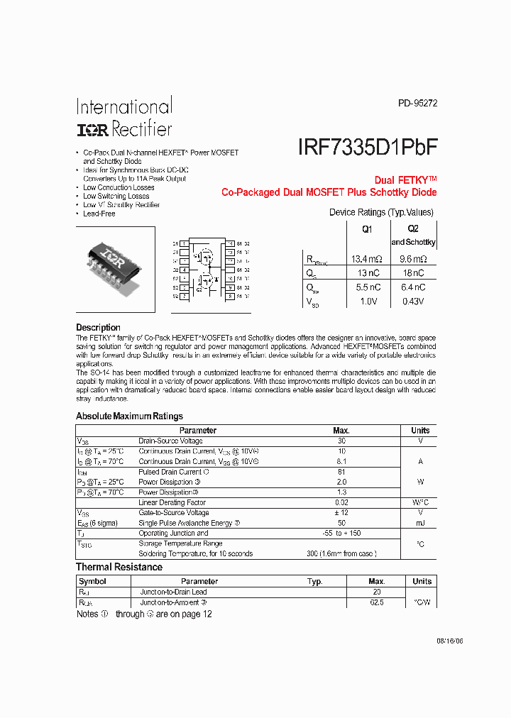 IRF7335D1PBF_4171444.PDF Datasheet