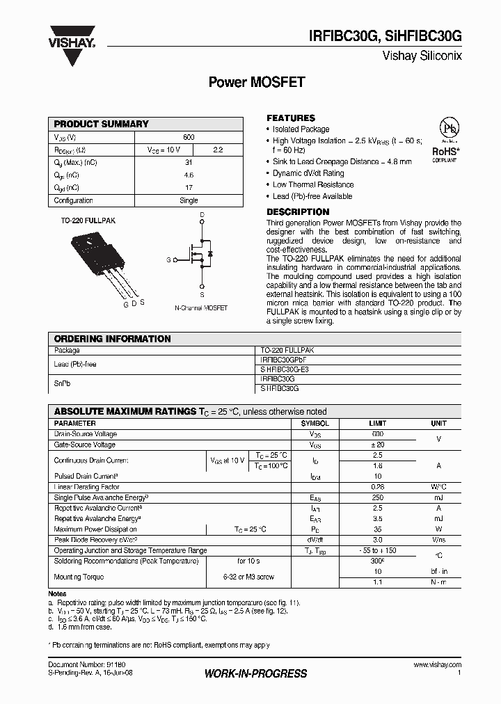 IRFIBC30G_4256067.PDF Datasheet