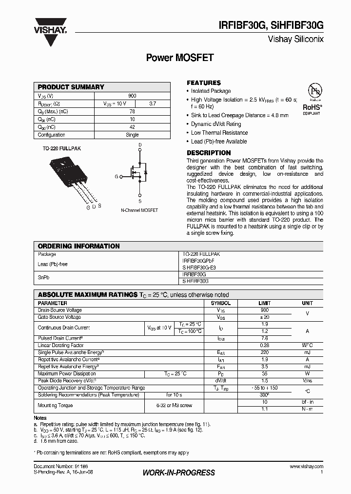 IRFIBF30G_4259210.PDF Datasheet