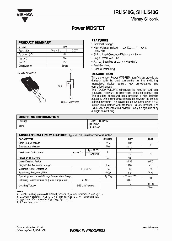 IRLI540G_4299865.PDF Datasheet