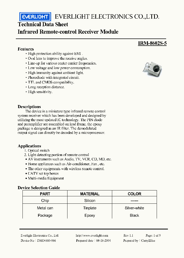 IRM-8602S-5_4779980.PDF Datasheet